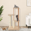 Multi-level Modern Cat Tower with Scratching Board and Post - Color: Beige