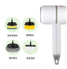 White With four brush heads Multifunctional Electric Cleaning Brush with Scouring Pad Attachment