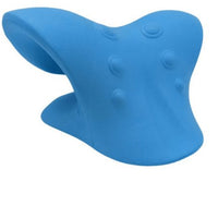 Cshaped pillow blue Multifunctional Manual Six-wheel Neck Massager