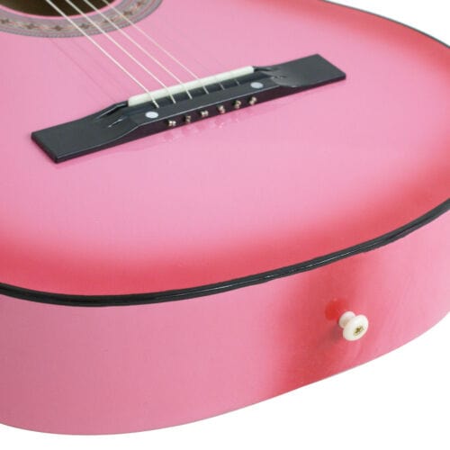 Musical Gift for Kids: 38" Pink Acoustic Guitar Starter - Ideal for Beginners