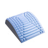 Blue Neck and Lumbar Support Back Stretcher Pillow with Massaging Function for Sciatica, Herniated Disc, and Pain Relief, Enhancing Relaxation