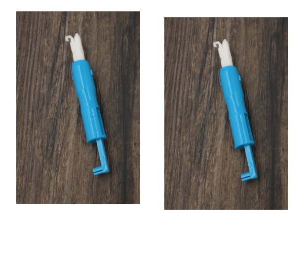 Blue 2pc Needle Threader Insertion Tool For Sewing Machine