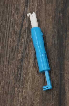 Blue Needle Threader Insertion Tool For Sewing Machine