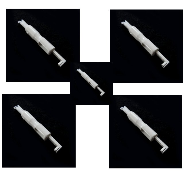 White 5pc Needle Threader Insertion Tool For Sewing Machine