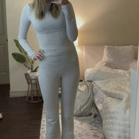 New Women's Clothing Two-Piece Set – Early Autumn Hong Kong Style Retro Collection