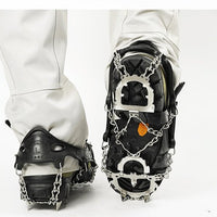 Black Non-slip Shoe Cover Snow Claw Winter Nail Chain