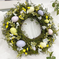 Nordic Easter Egg Simulation Garland Easter Decoration Door Pendant Accessories CJ   