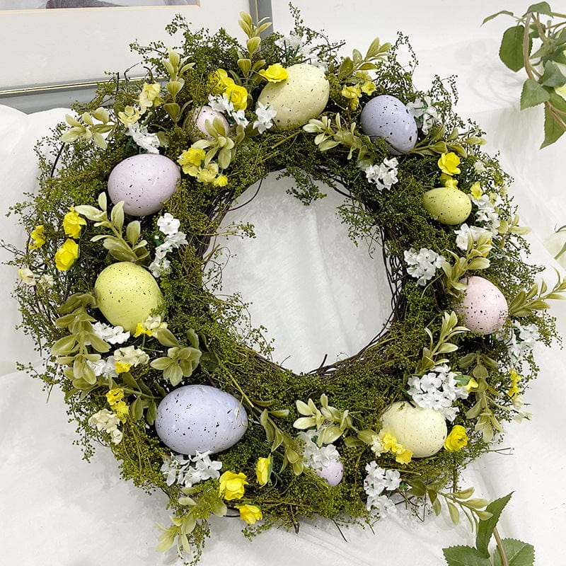 Nordic Easter Egg Simulation Garland Easter Decoration Door Pendant Accessories CJ   