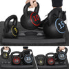 Optimize Your Home Gym with a 3-Piece Kettlebell Set and Storage Rack - 5Lb, 10Lb, 15Lb Weights for Effective Workouts!