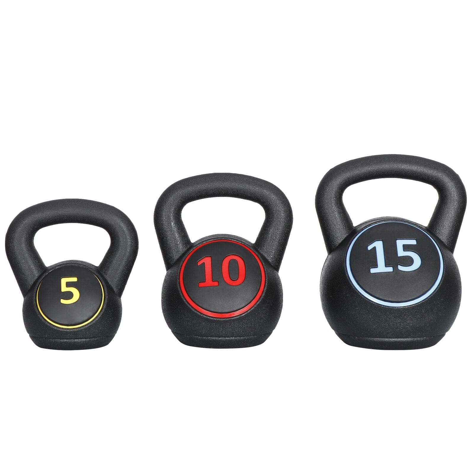 Optimize Your Home Gym with a 3-Piece Kettlebell Set and Storage Rack - 5Lb, 10Lb, 15Lb Weights for Effective Workouts!