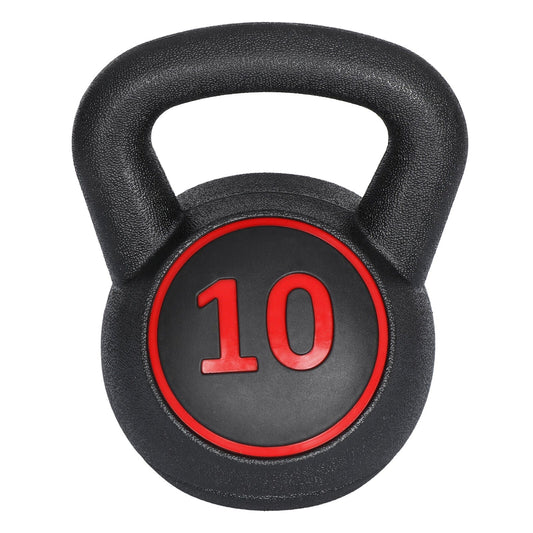 Optimize Your Home Gym with a 3-Piece Kettlebell Set and Storage Rack - 5Lb, 10Lb, 15Lb Weights for Effective Workouts!  ebasketonline   