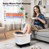 Brown Portable All-In-One Heated Foot Spa Bath Motorized Massager