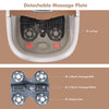 Brown Portable All-In-One Heated Foot Spa Bath Motorized Massager