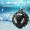 Black Portable Bluetooth IP67 Waterproof Wireless Speaker with LED Light