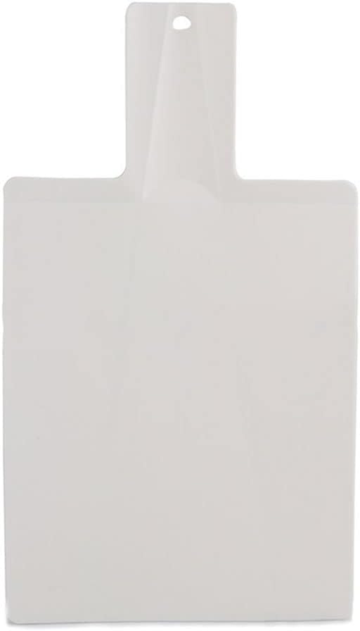 White Portable Foldable Chopping Board - Durable Plastic, Ideal for Slicing, Dicing, and Chopping Fruits and Veggies