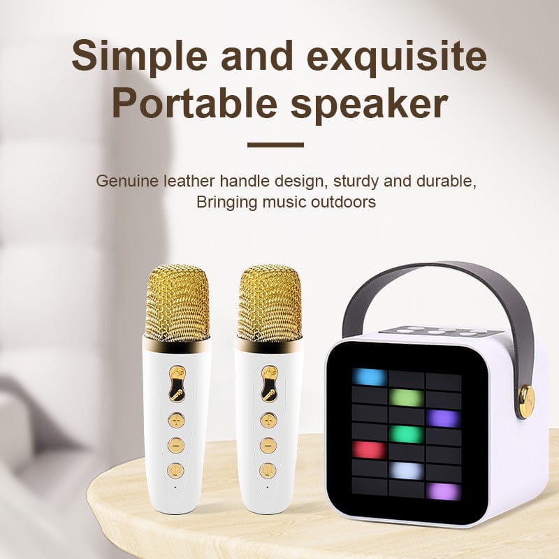 Portable Microphone Split Bluetooth Speaker with Belt