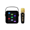 Black / Double Label Portable Microphone Split Bluetooth Speaker with Belt