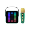 Green / Double Label Portable Microphone Split Bluetooth Speaker with Belt