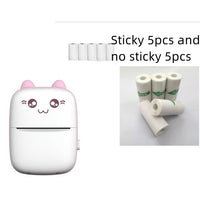 Pink / C Portable Mini Thermal Printer Wireless Bluetooth Photo and Label Printer