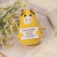 Birthday Gifts for Mom from Daughter or Son – Handmade Crochet Giraffe “Love You Mum”