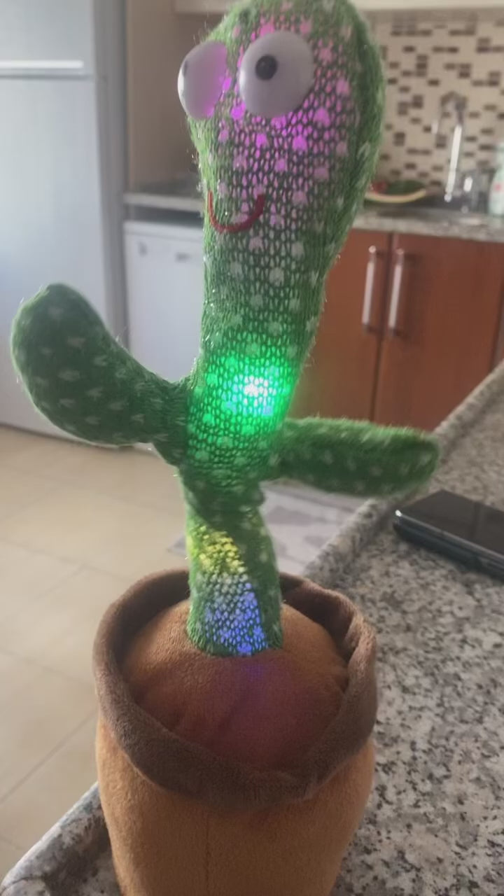 Dancing Cactus Plush Toy: Electronic Singing & Recording Fun Gift for All Ages