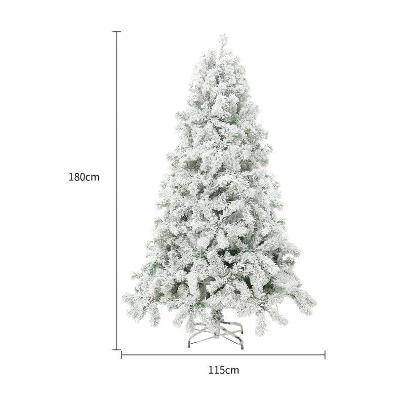 JUZSSDS0952 white 180CM PVC Artificial Christmas Tree for Mall Window Decor and Festive Ambiance – Premium Christmas Decoration Supplies