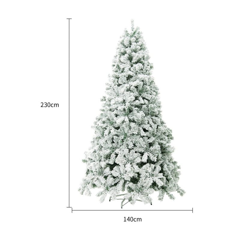 JUZSSDS0952 white 230CM PVC Artificial Christmas Tree for Mall Window Decor and Festive Ambiance – Premium Christmas Decoration Supplies