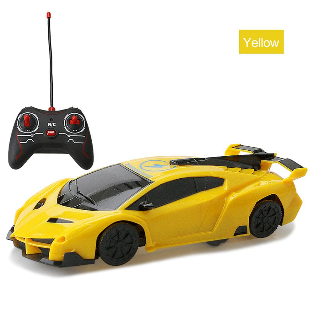 Yellow Remote Control Wall Climbing Utility Vehicle
