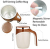 Revolutionary Magnetic Stirring Coffee Mug - Portable & Electric Stainless Steel Mixer Tumbler for Home, Office, and Travel