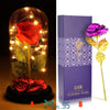 Rose Flower Gifts for Women 20 LED Light up Rose in Glass Dome Christmas Gifts