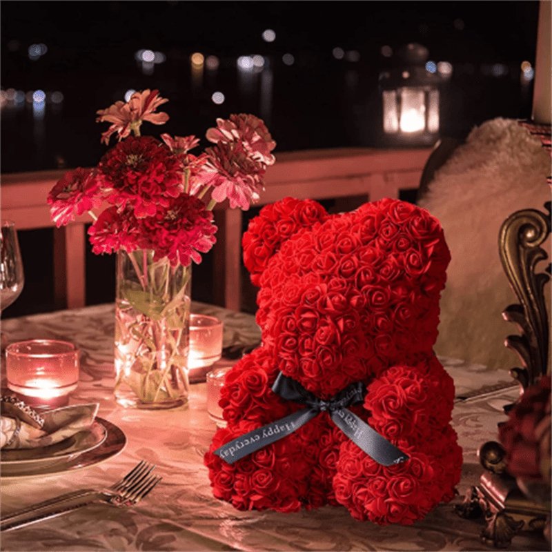 Rose Teddy Bear in a Box - Perfect Gift for Women on Valentine's Day