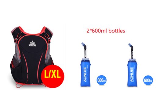 Bag LXL 2pcs 600ml BTL Running Water Bag Backpack Sports Vest