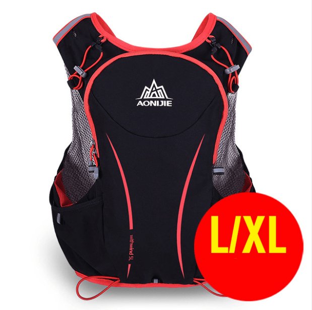 Black L XL Running Water Bag Backpack Sports Vest