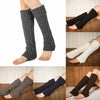 Women's Ribbed Crochet Knit Leg Warmers - Knee High Wool Boot Socks for Winter