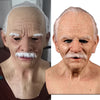 Realistic Old Man Latex Mask – Full Face Halloween Cosplay Party Headgear 