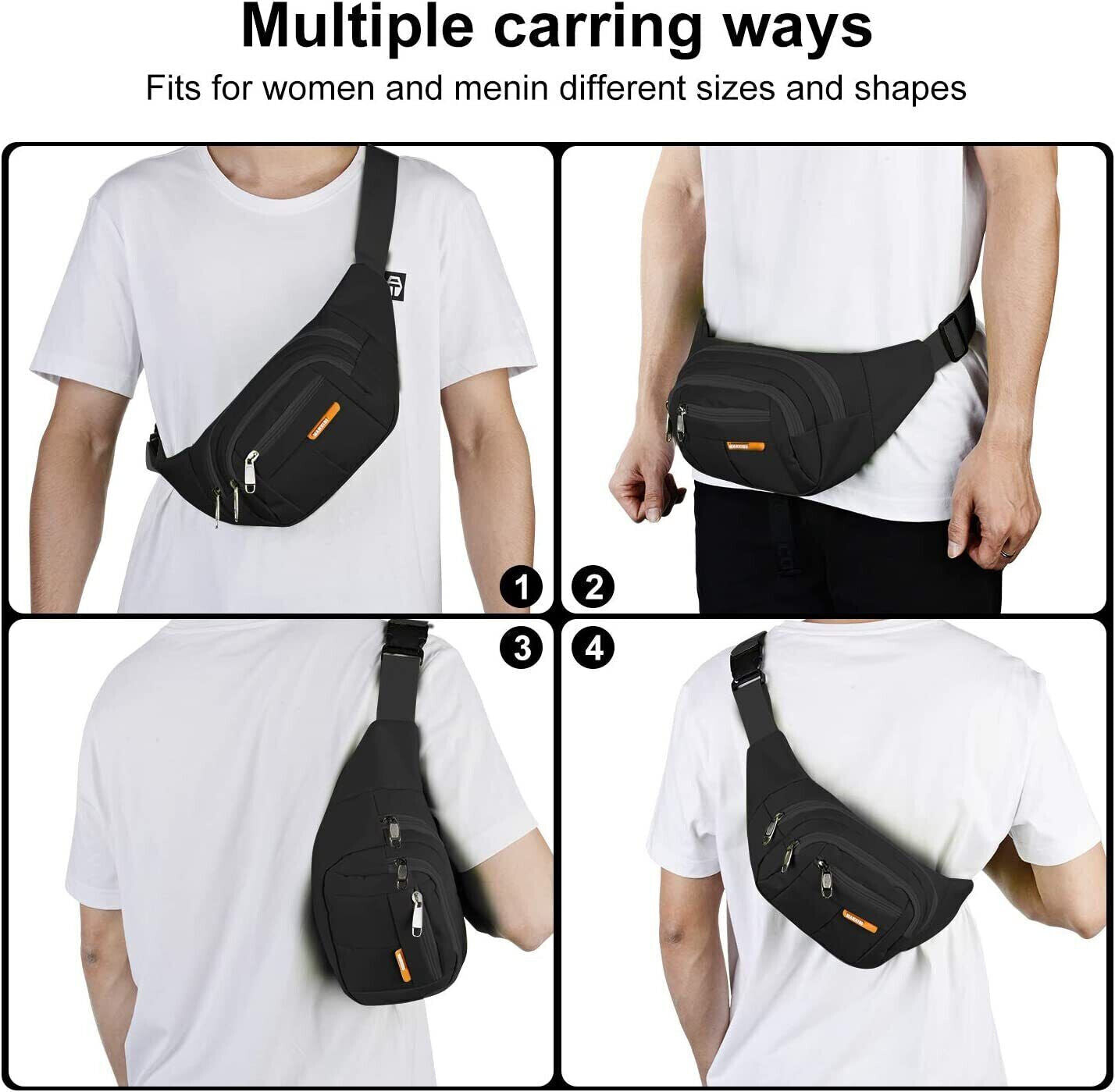 Men & Women Fanny Pack Belt Waist Bag