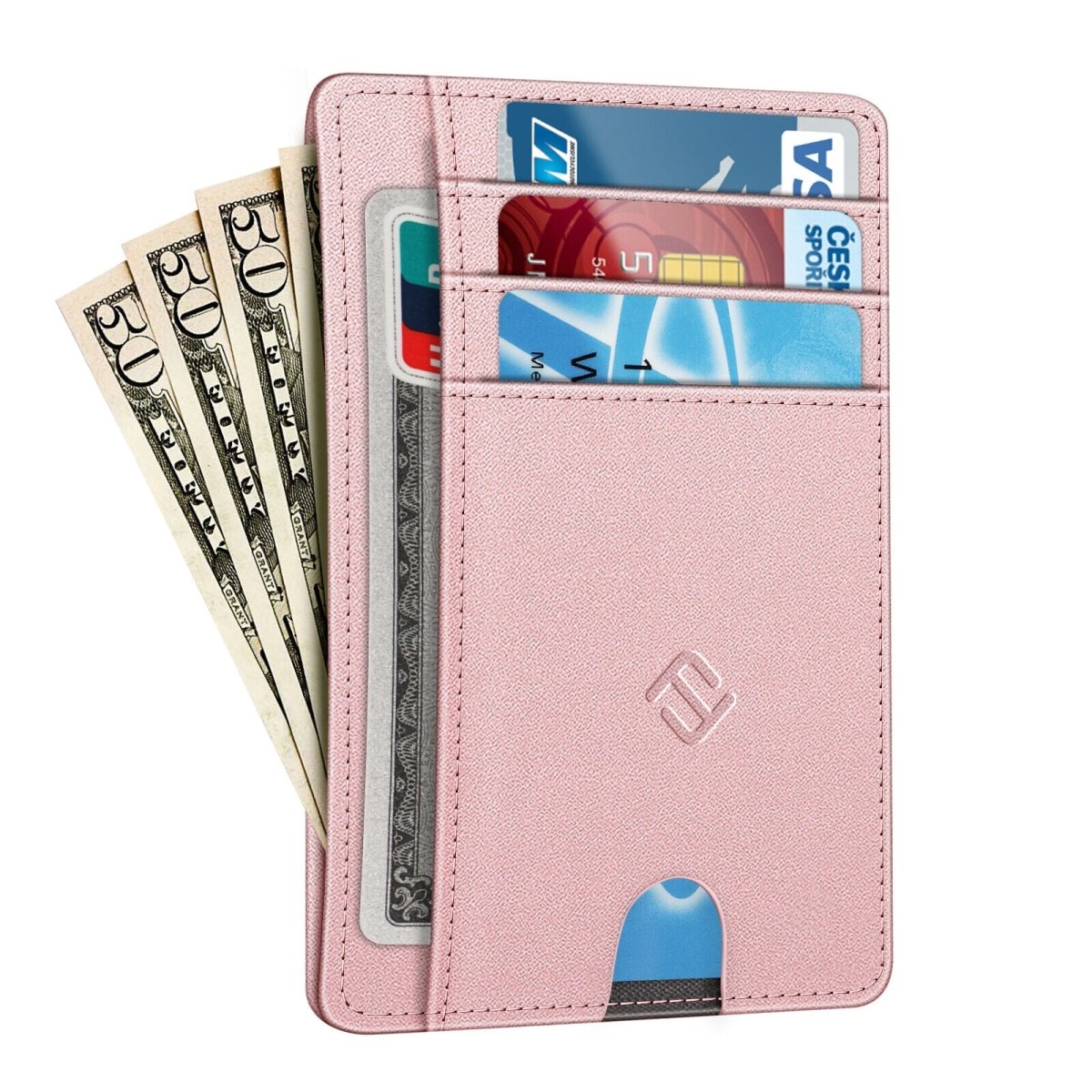 Minimalist Men's Wallet with RFID Protection and Coin Pocket