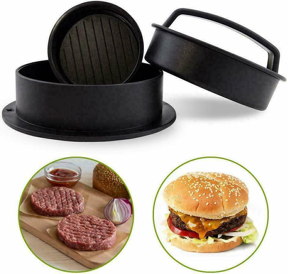 Non-Stick Stuffed Burger Press & Hamburger Patty Maker Mold - Perfect for Beef Sliders & BBQ