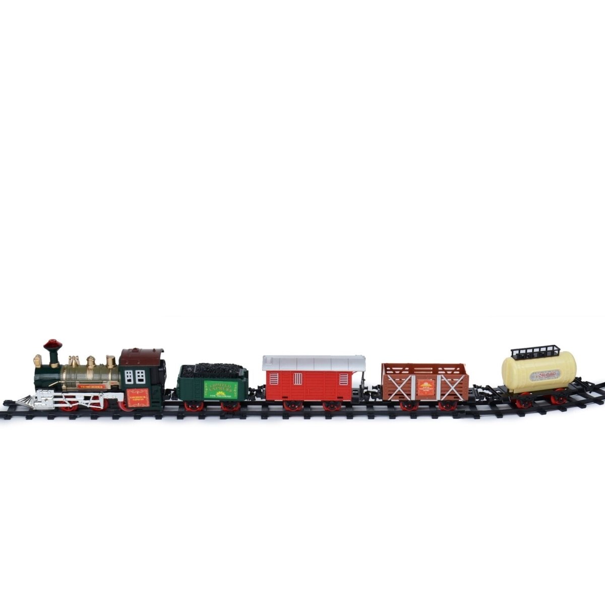 Luxury Electric Christmas Train Set with Lights & Sound