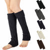 Women's Ribbed Crochet Knit Leg Warmers - Knee High Wool Boot Socks for Winter