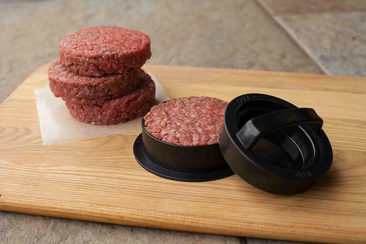 Non-Stick Stuffed Burger Press & Hamburger Patty Maker Mold - Perfect for Beef Sliders & BBQ