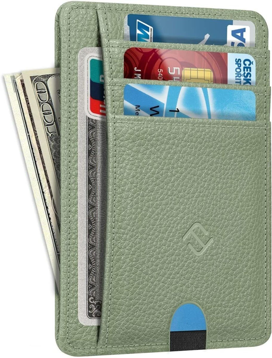 Minimalist Men's Wallet with RFID Protection and Coin Pocket