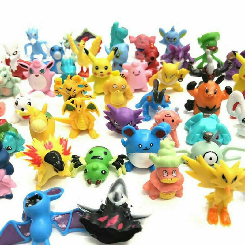 Pokemon Toy Set: 24/144 Pieces of Action Figures, Anime Dolls - Perfect Kids' Party or Christmas Gift