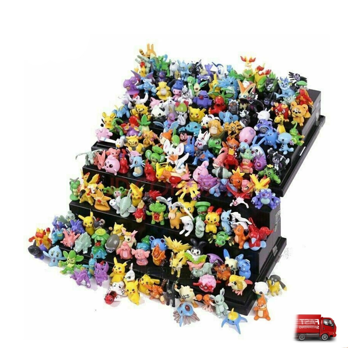 Pokemon Toy Set: 24/144 Pieces of Action Figures, Anime Dolls - Perfect Kids' Party or Christmas Gift