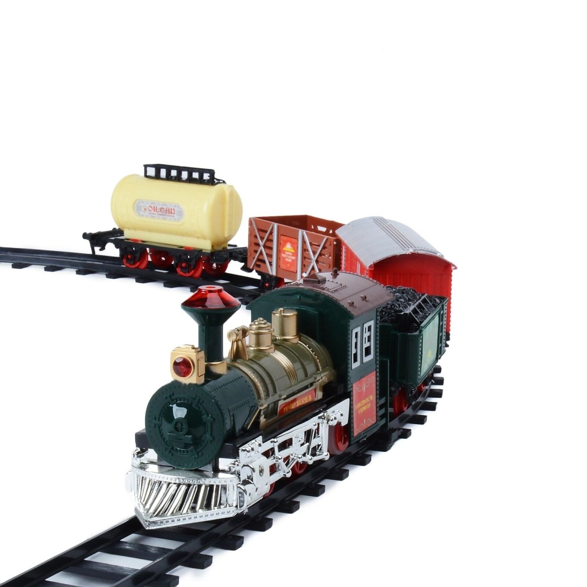 Luxury Electric Christmas Train Set with Lights & Sound