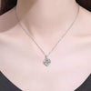 S925 Beating Heart-shaped Necklace for Women - Luxury Rhinestone Jewelry Gift for Valentine’s Day