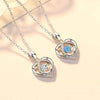 S925 Beating Heart-shaped Necklace for Women - Luxury Rhinestone Jewelry Gift for Valentine’s Day