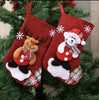 Set of 5 Christmas Stockings: Santa Candy Gift Socks for Tree Decor - Mix & Match Festive Hanging Ornaments  ebasketonline   