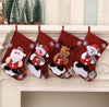 Set of 5 Christmas Stockings: Santa Candy Gift Socks for Tree Decor - Mix & Match Festive Hanging Ornaments  ebasketonline   