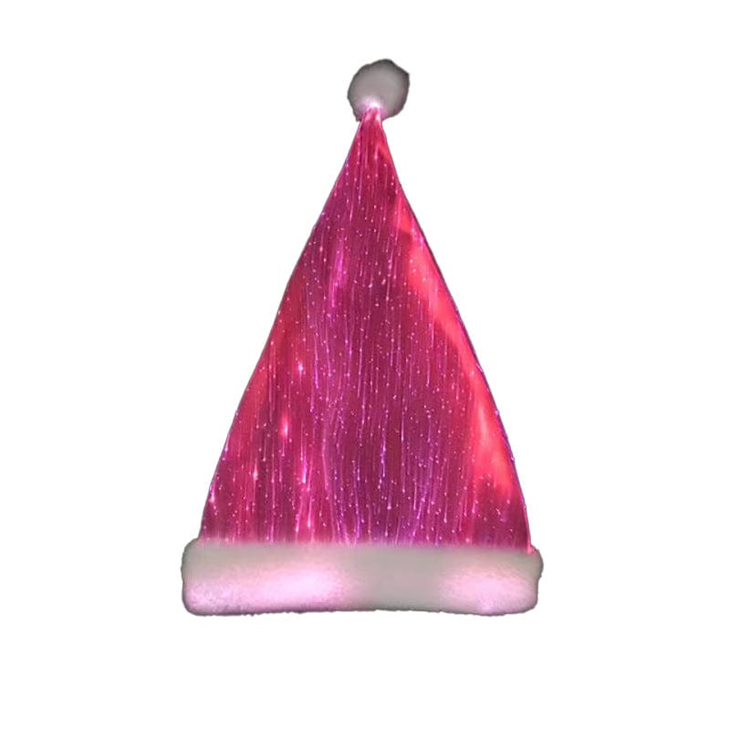 Shine Bright with the Adult Pink Sequin Santa Christmas Hat Christmas CJ Colorful USB 